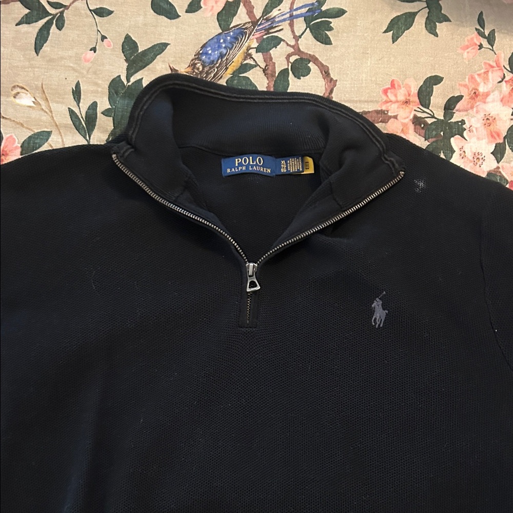 Ralph Lauren Navy Half-Zip Sweater